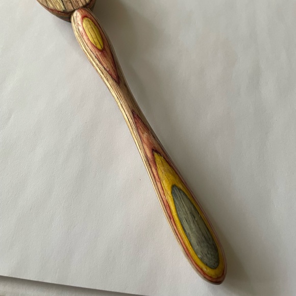 Handmade Rainbow Wooden Spoon - Picture 4 of 4